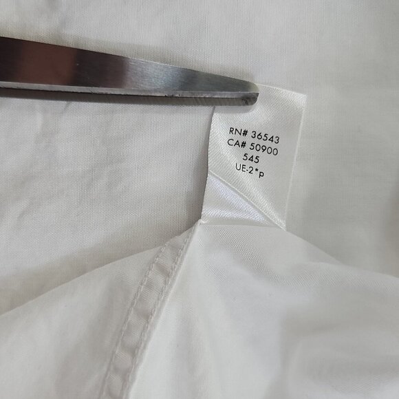 Calvin Klein Button Up Shirt Men's M White Slim Fit Snaps Long Sleeve EUC LN - Picture 7 of 15